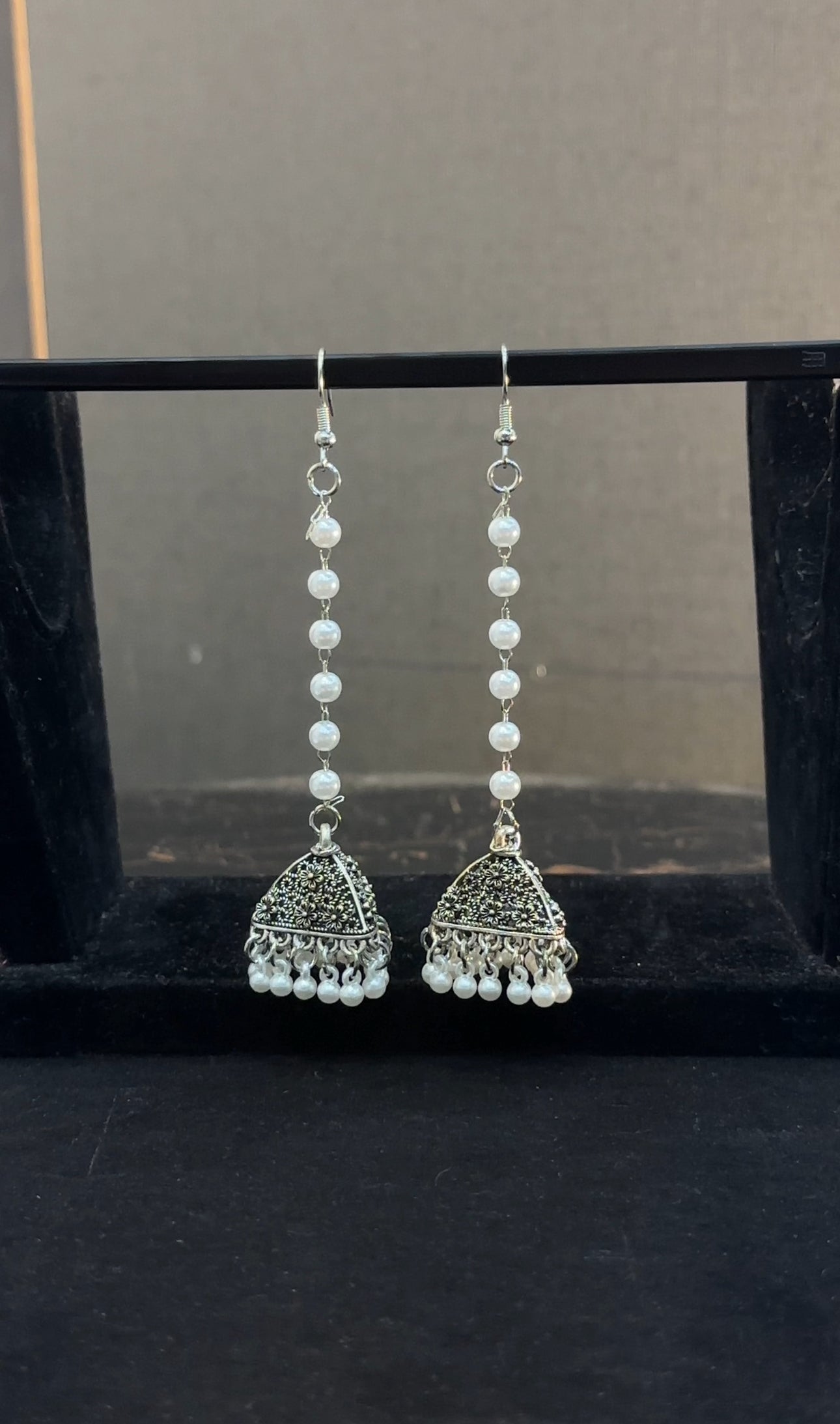Sajal pearl jhumkay