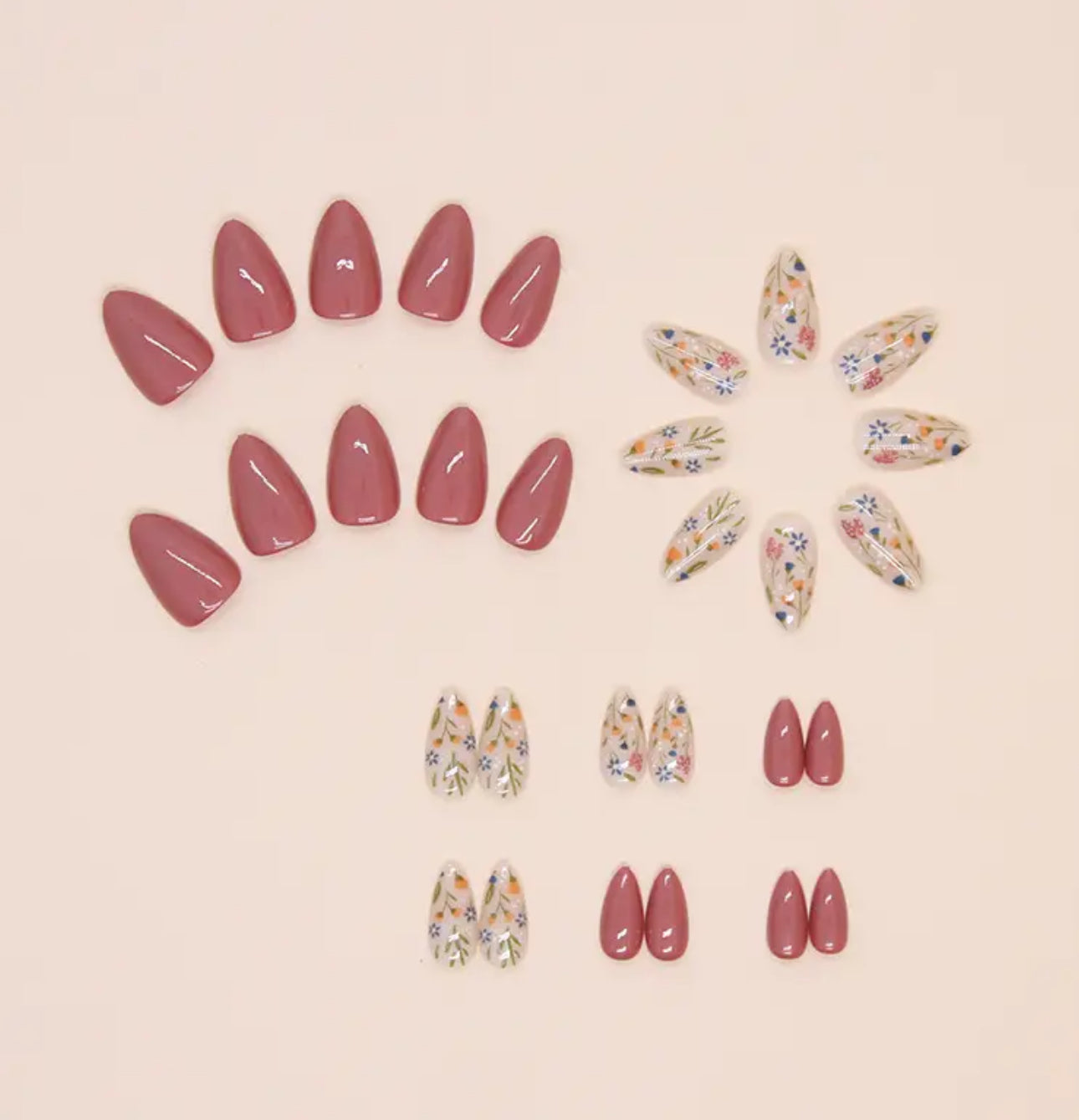 Floral Press ons