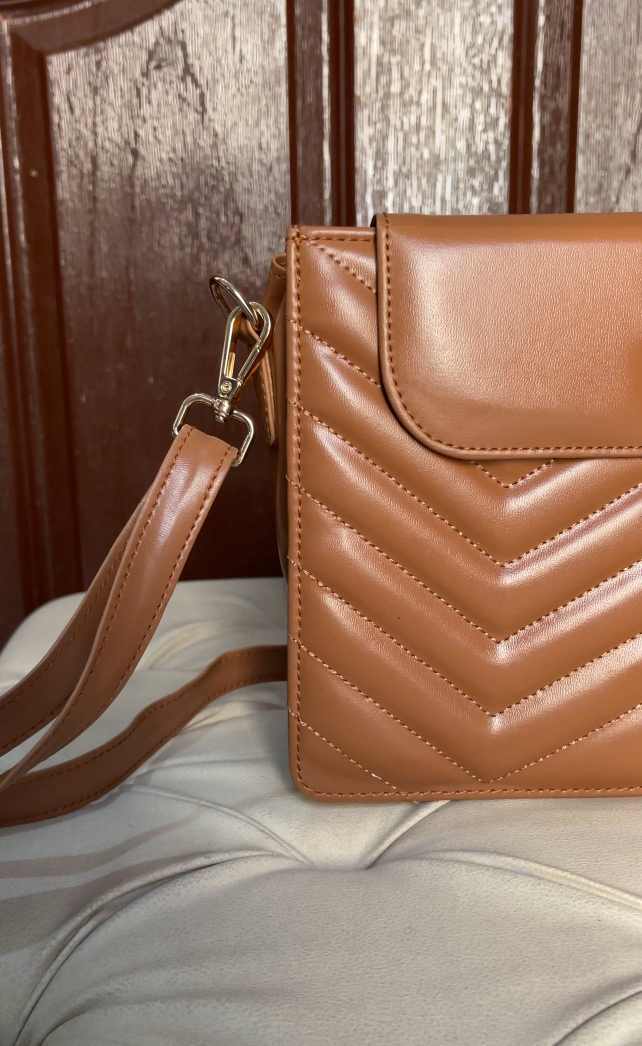 The Luxe Chevron Crossbody