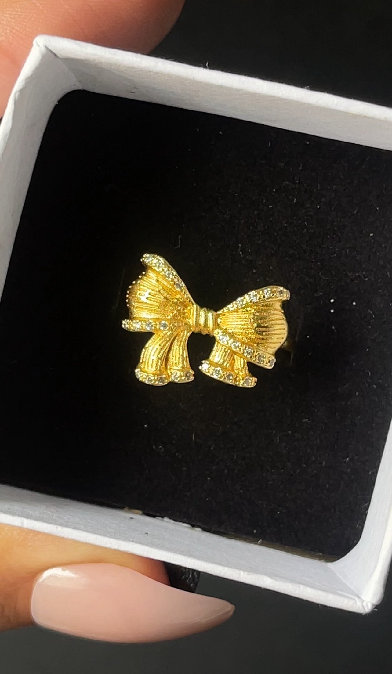 Golden Grace Bow Ring