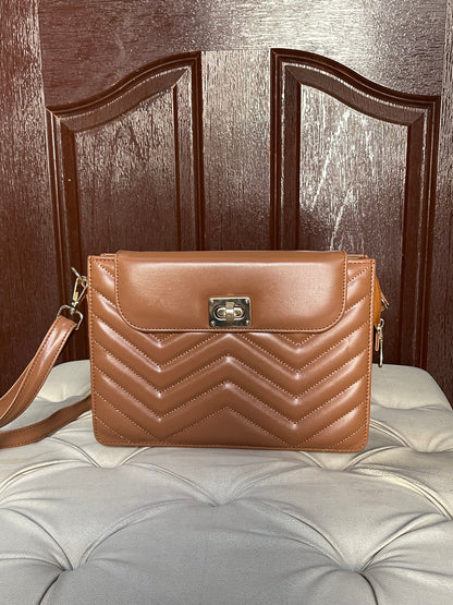 The Luxe Chevron Crossbody
