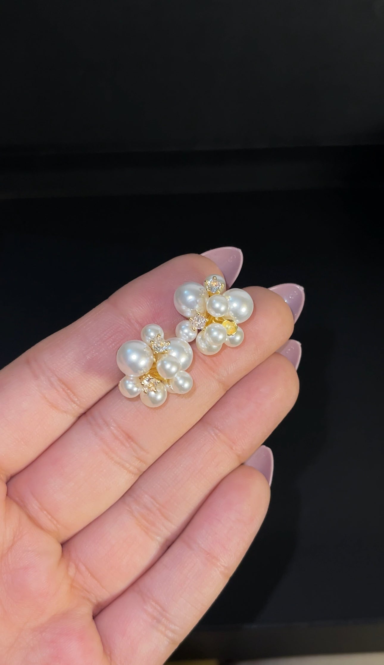 Pearl Cushion Studs