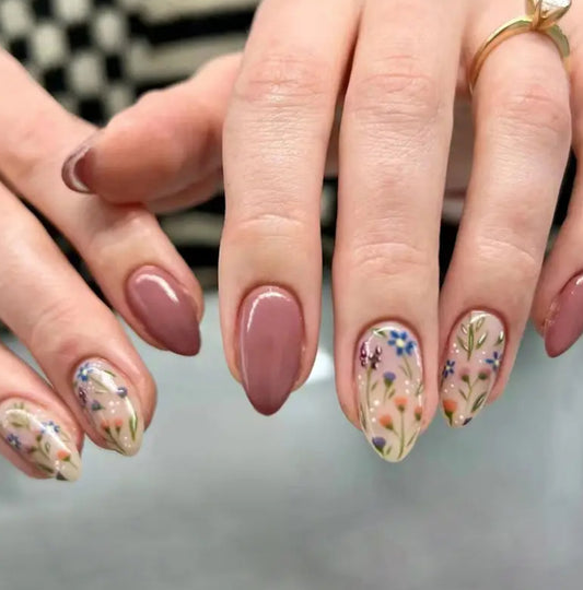 Floral Press ons