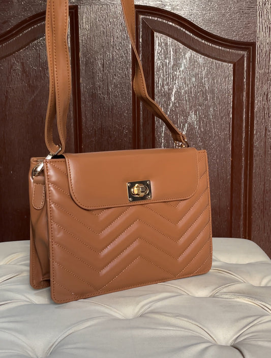 The Luxe Chevron Crossbody