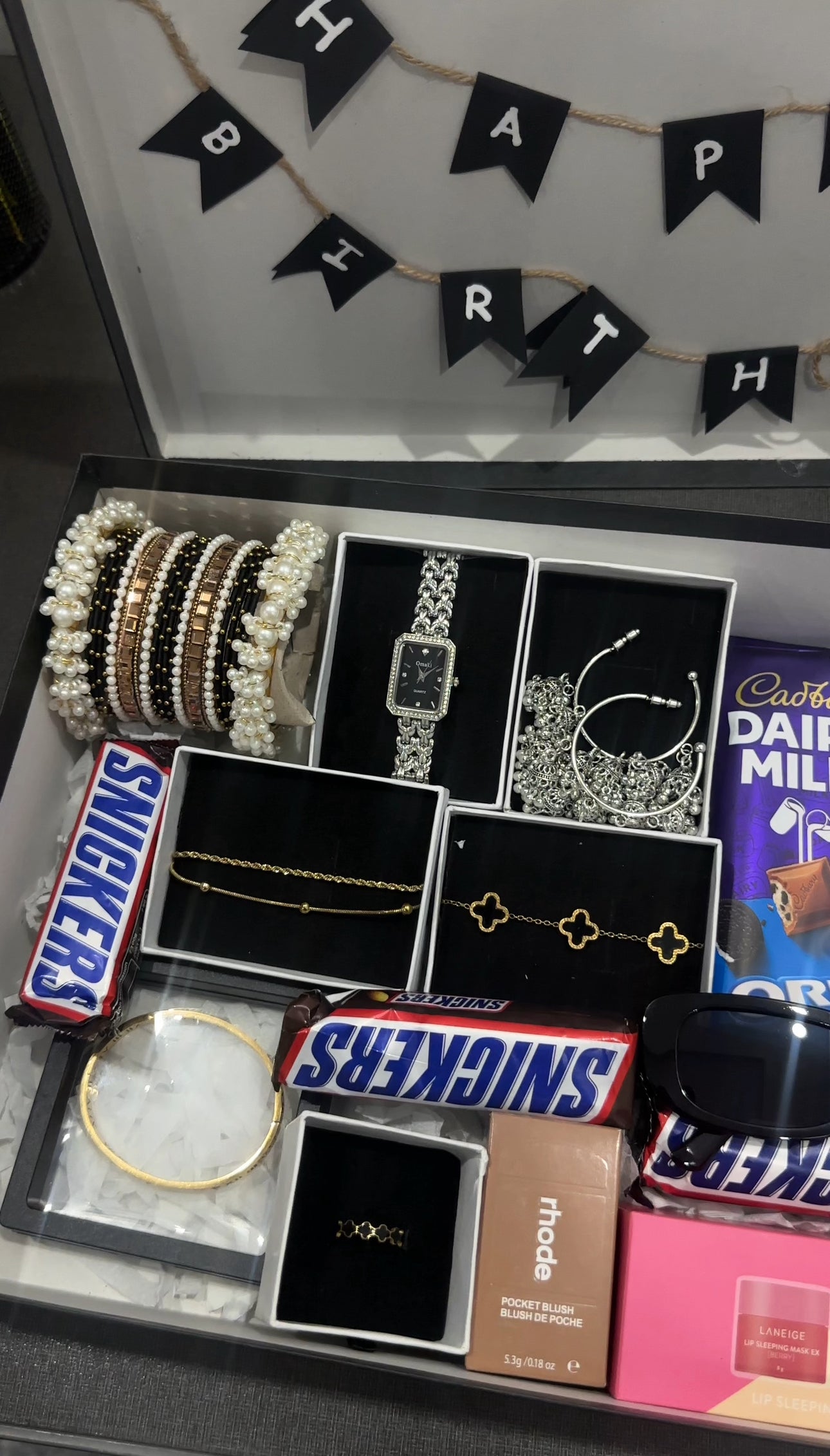 Black Birthday Gift Box