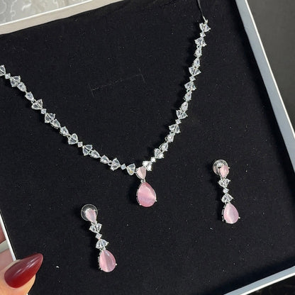 Zirconia Necklace Set