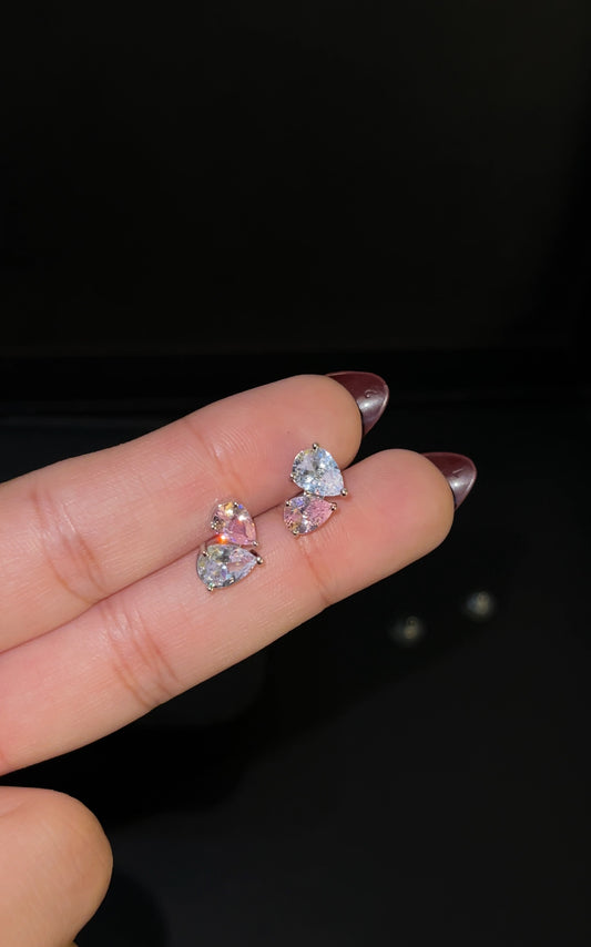 Barbie heart studs