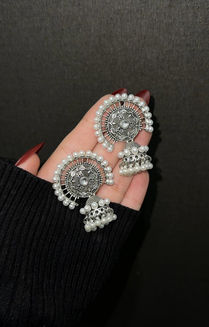 Pearl Rim Jhumkay