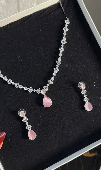 Zirconia Necklace Set