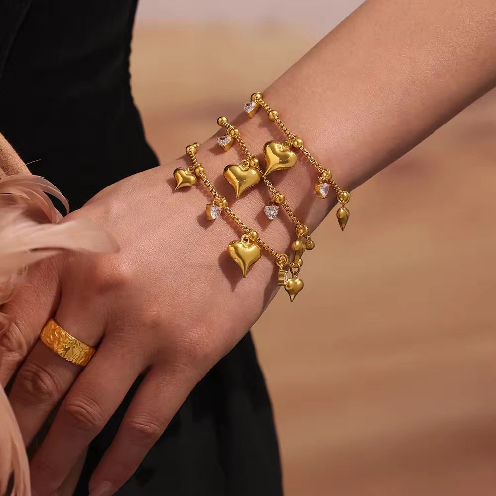 Heart Charm Bracelet